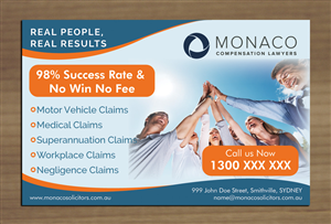 Advertisement Design by Sbss for Monaco Solicitors | Design: #3786729