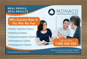 Advertisement Design by Sbss for Monaco Solicitors | Design: #3786732