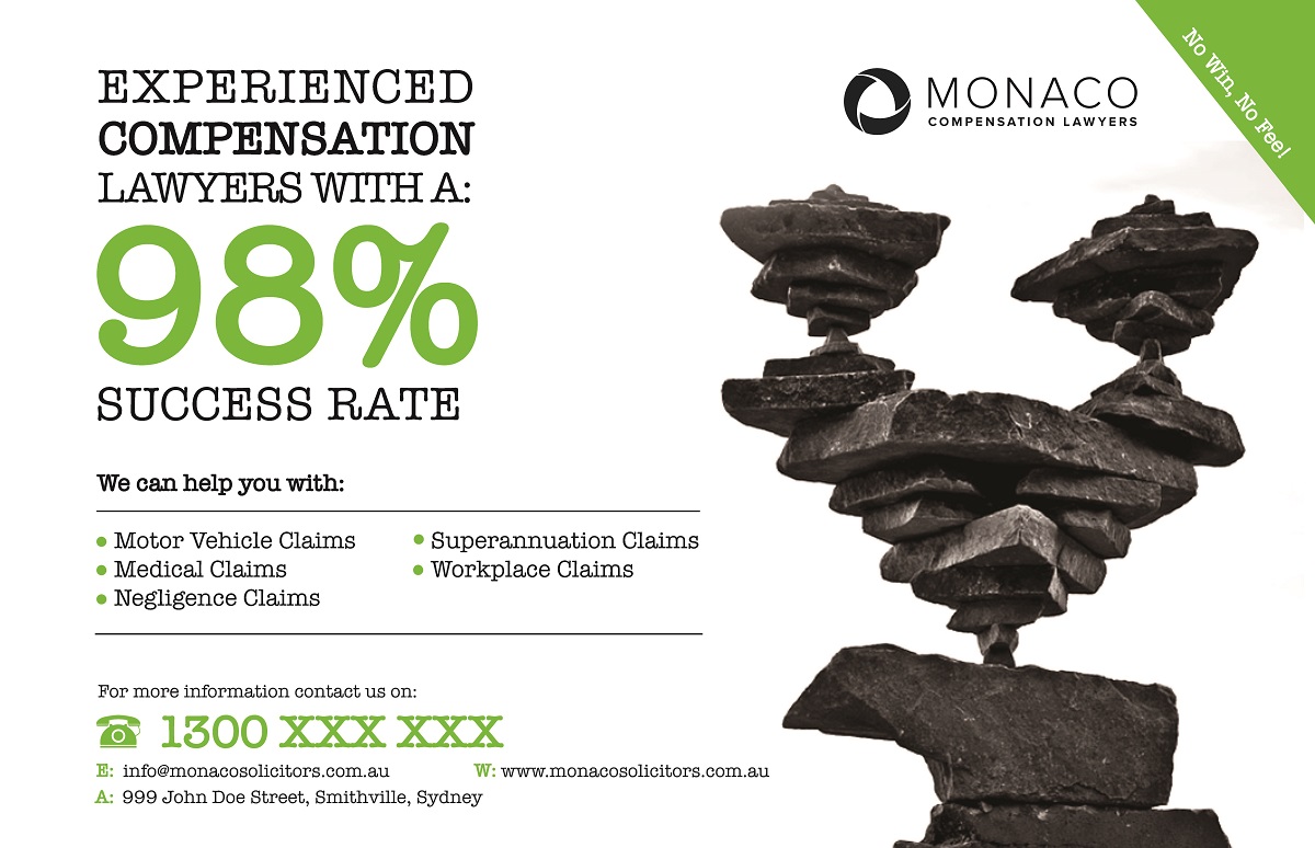 Advertisement Design by ColdLogic for Monaco Solicitors | Design #3794028