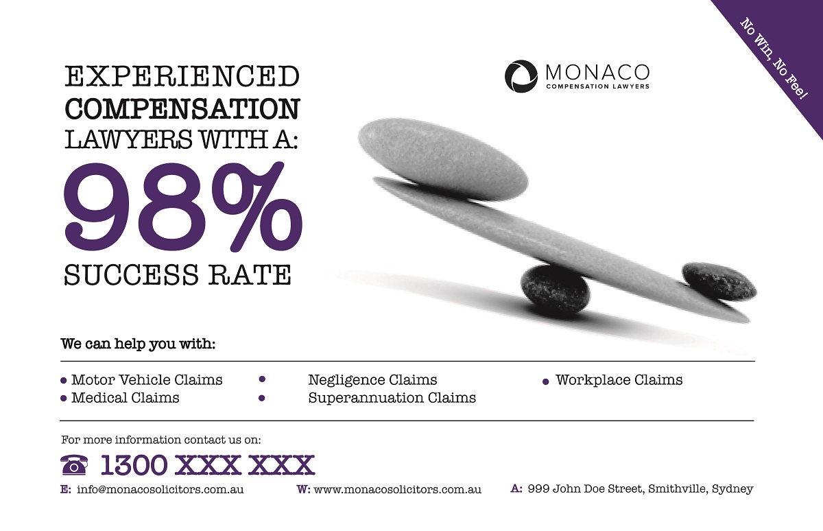 Advertisement Design by ColdLogic for Monaco Solicitors | Design #3794108