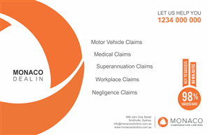 Advertisement Design by Naavyd for Monaco Solicitors | Design: #3786999