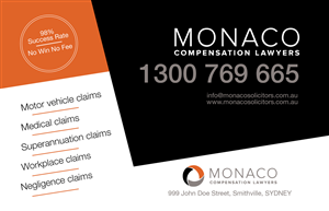 Advertisement Design by Emmy for Monaco Solicitors | Design: #3845483