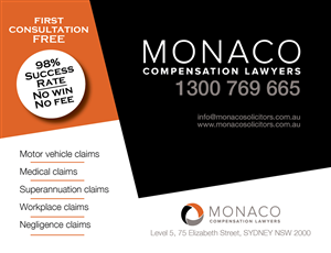 Advertisement Design by Emmy for Monaco Solicitors | Design: #3868730