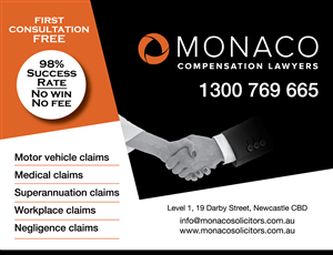 Diseño Publicitario por Emmy para Monaco Solicitors | Diseño #3953437