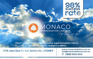 Advertisement Design by Rodrigo Hernández for Monaco Solicitors | Design: #3830515