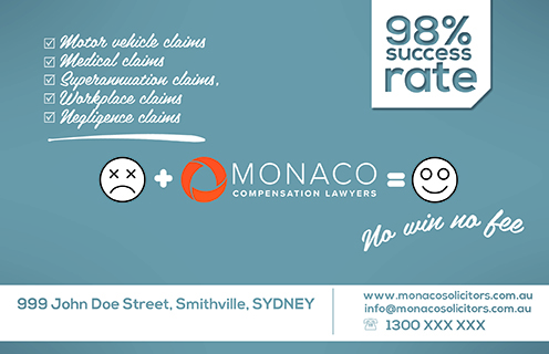 Advertisement Design by Rodrigo Hernández for Monaco Solicitors | Design #3973459