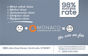 Advertisement Design by Rodrigo Hernández for Monaco Solicitors | Design: #3973459