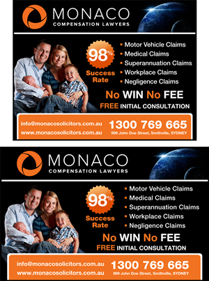 Advertisement Design by JustRightHere for Monaco Solicitors | Design: #3780502