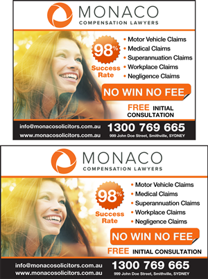 Advertisement Design by JustRightHere for Monaco Solicitors | Design: #3780567