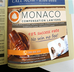 Diseño Publicitario por Robert R. para Monaco Solicitors | Diseño #3884330