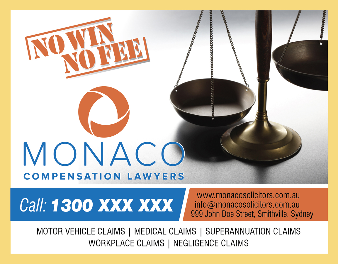 Design Publicitaire par atularts pour Monaco Solicitors | Design #3935027