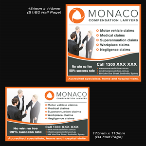Advertisement Design by Mon01 for Monaco Solicitors | Design: #3744850
