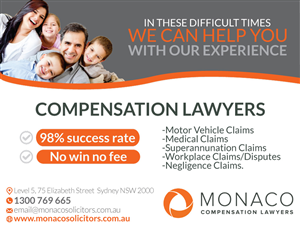 Advertisement Design by JCR for Monaco Solicitors | Design: #3871532
