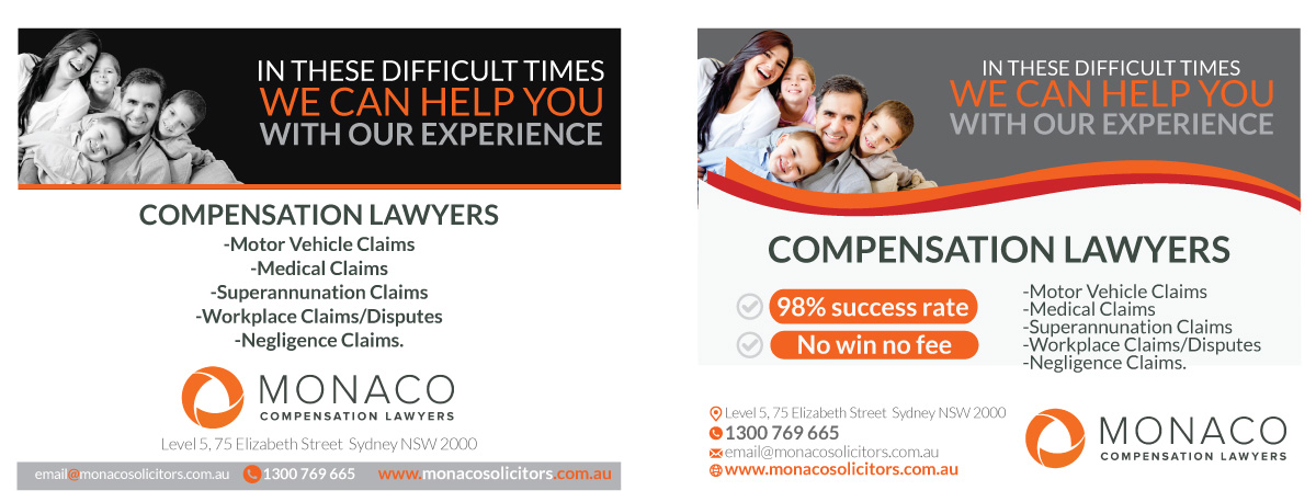 Diseño Publicitario por JCR para Monaco Solicitors | Diseño #4166224