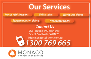 Advertisement Design by nafizrahat for Monaco Solicitors | Design: #3739936