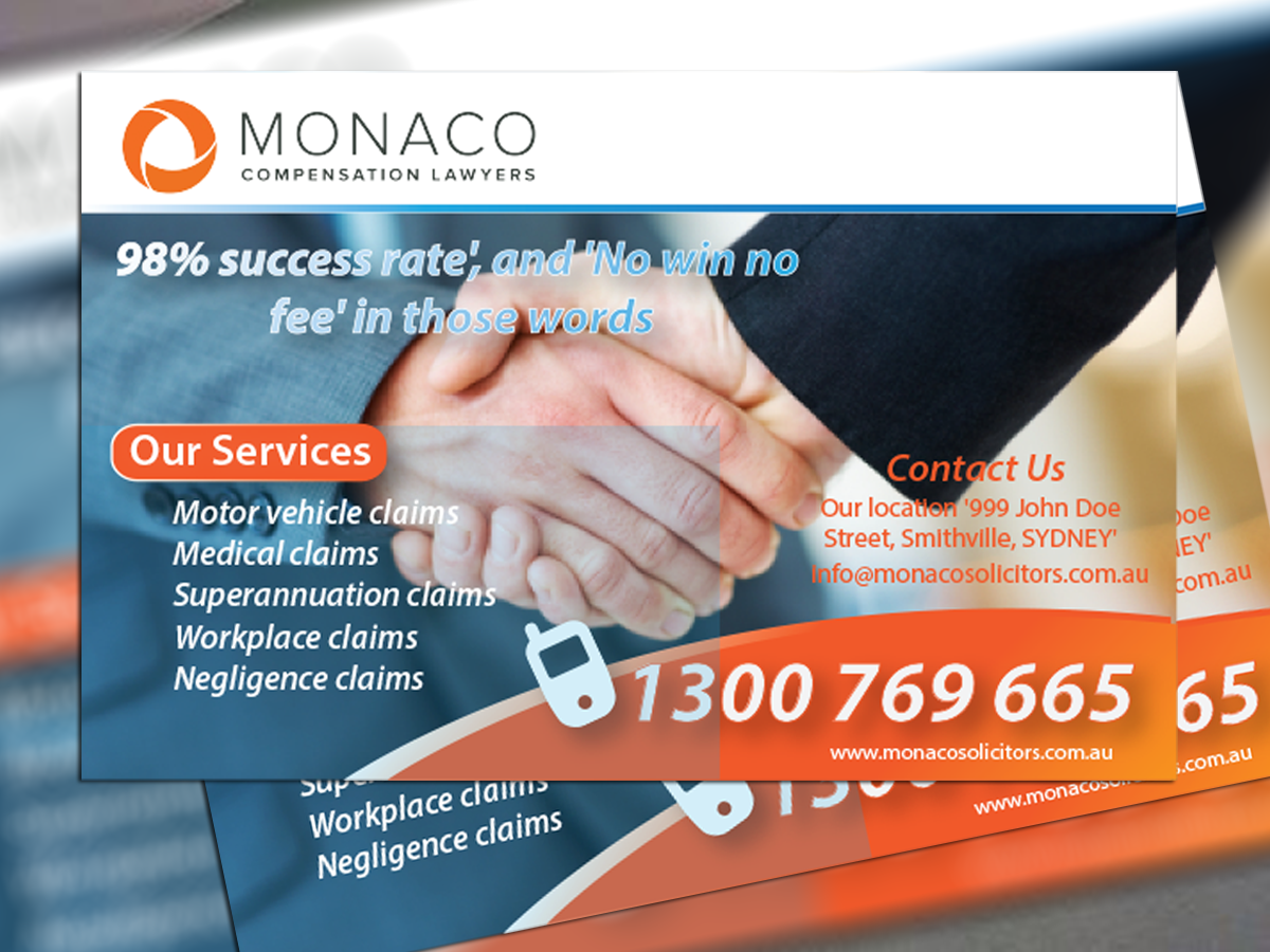 Advertisement Design by nafizrahat for Monaco Solicitors | Design #3741450