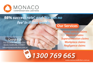 Advertisement Design by nafizrahat for Monaco Solicitors | Design: #3741533
