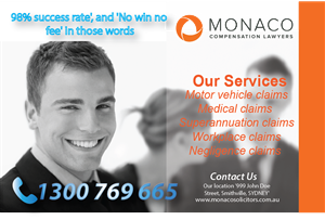Advertisement Design by nafizrahat for Monaco Solicitors | Design: #3759539