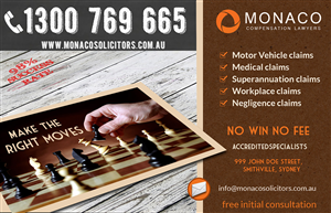 Advertisement Design by Juni for Monaco Solicitors | Design: #3871208