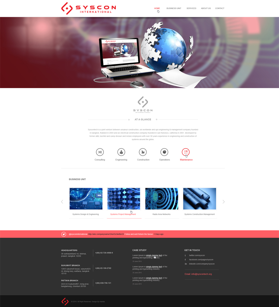 Web Design by aarsita for Syscontek Consulting, LLC | Design #3798168
