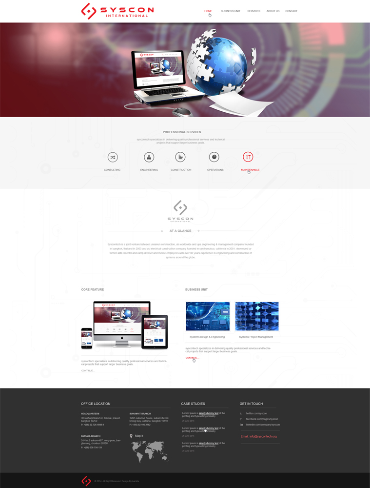 Web Design par aarsita pour Syscontek Consulting, LLC | Design #3798172