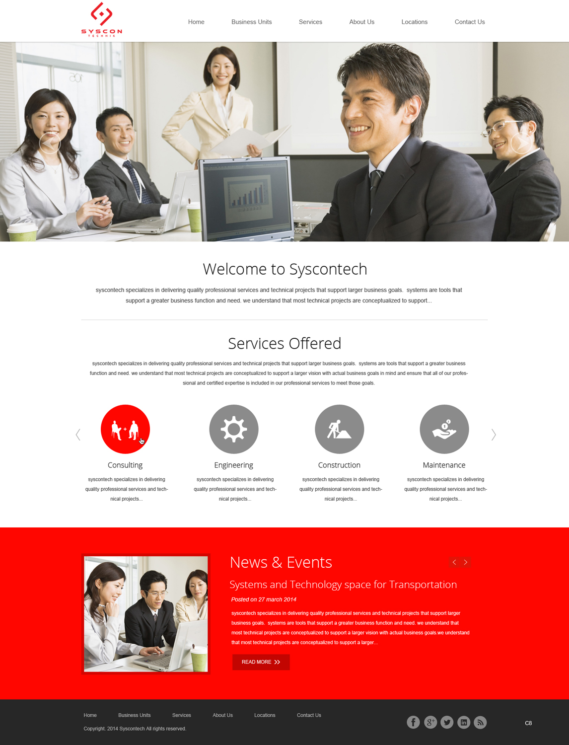 Web Design by pb for Syscontek Consulting, LLC | Design #3750466
