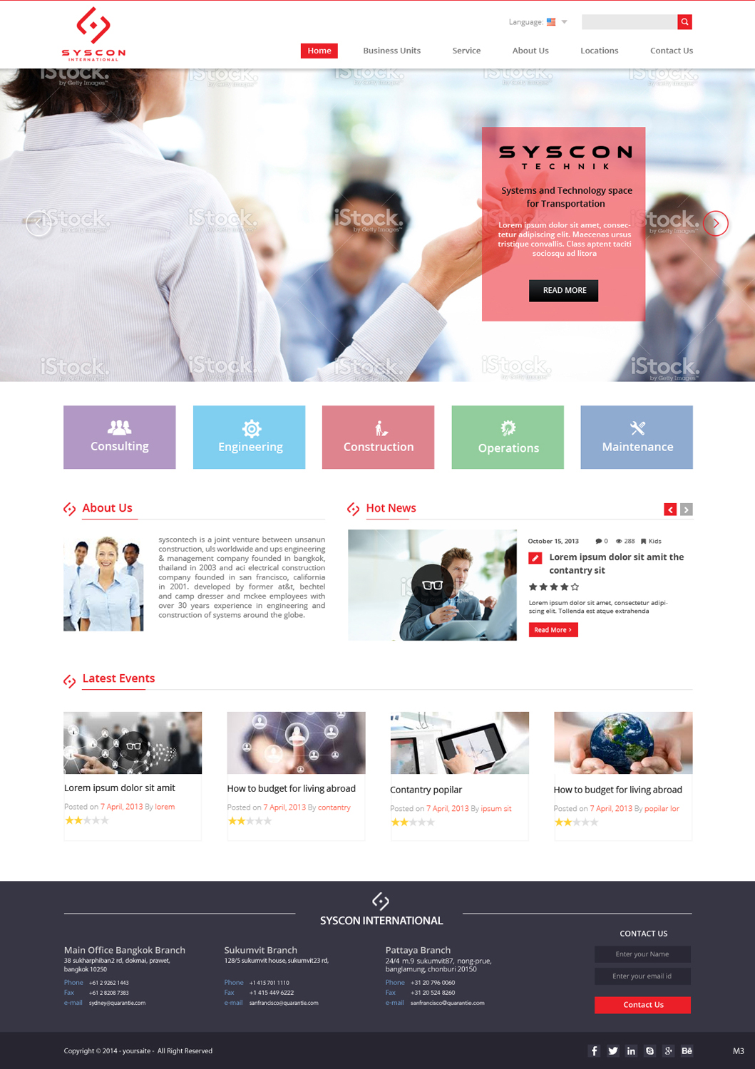 Web Design by pb for Syscontek Consulting, LLC | Design #3750470