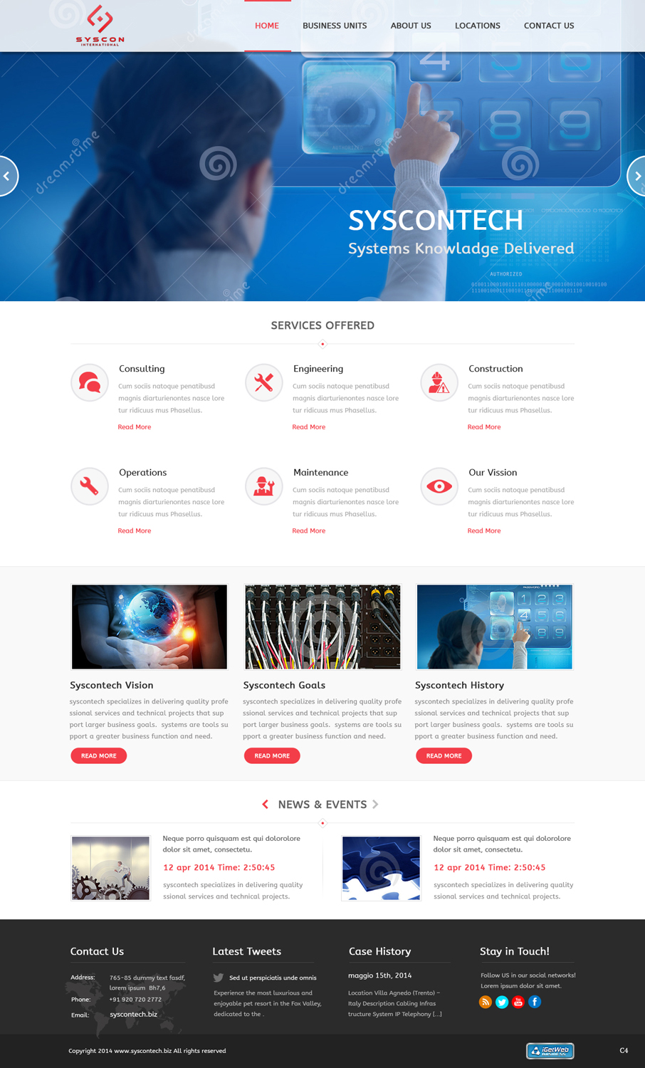 Web Design by pb for Syscontek Consulting, LLC | Design #3750473