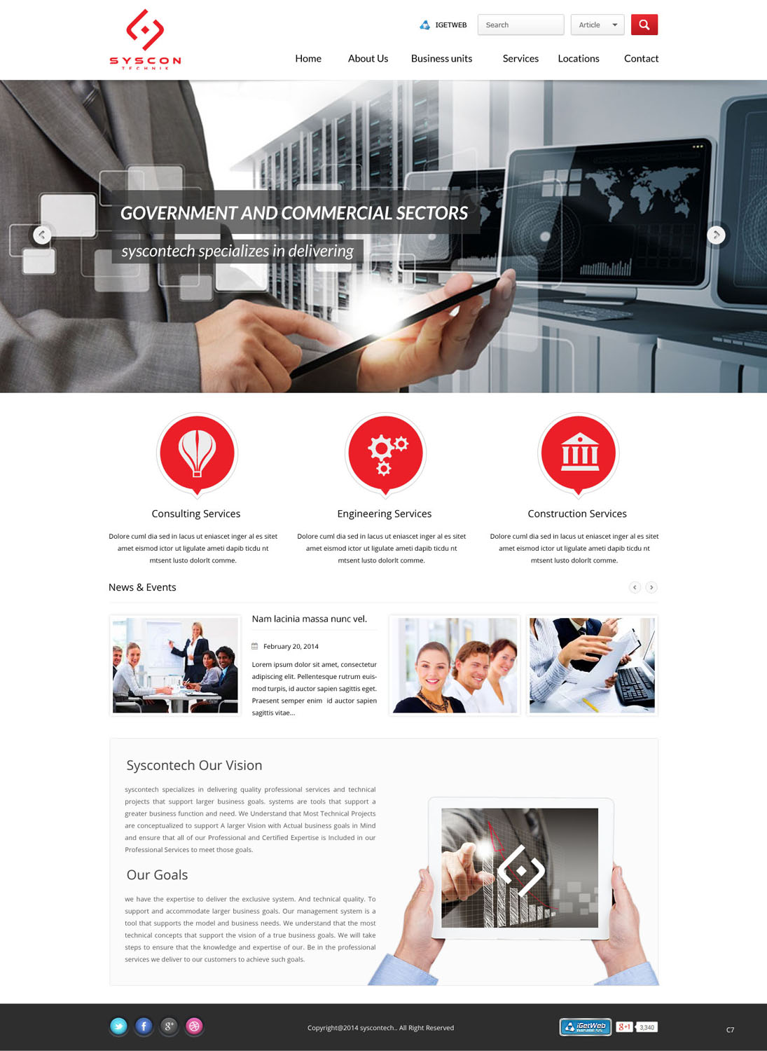 Web Design by pb for Syscontek Consulting, LLC | Design #3750477