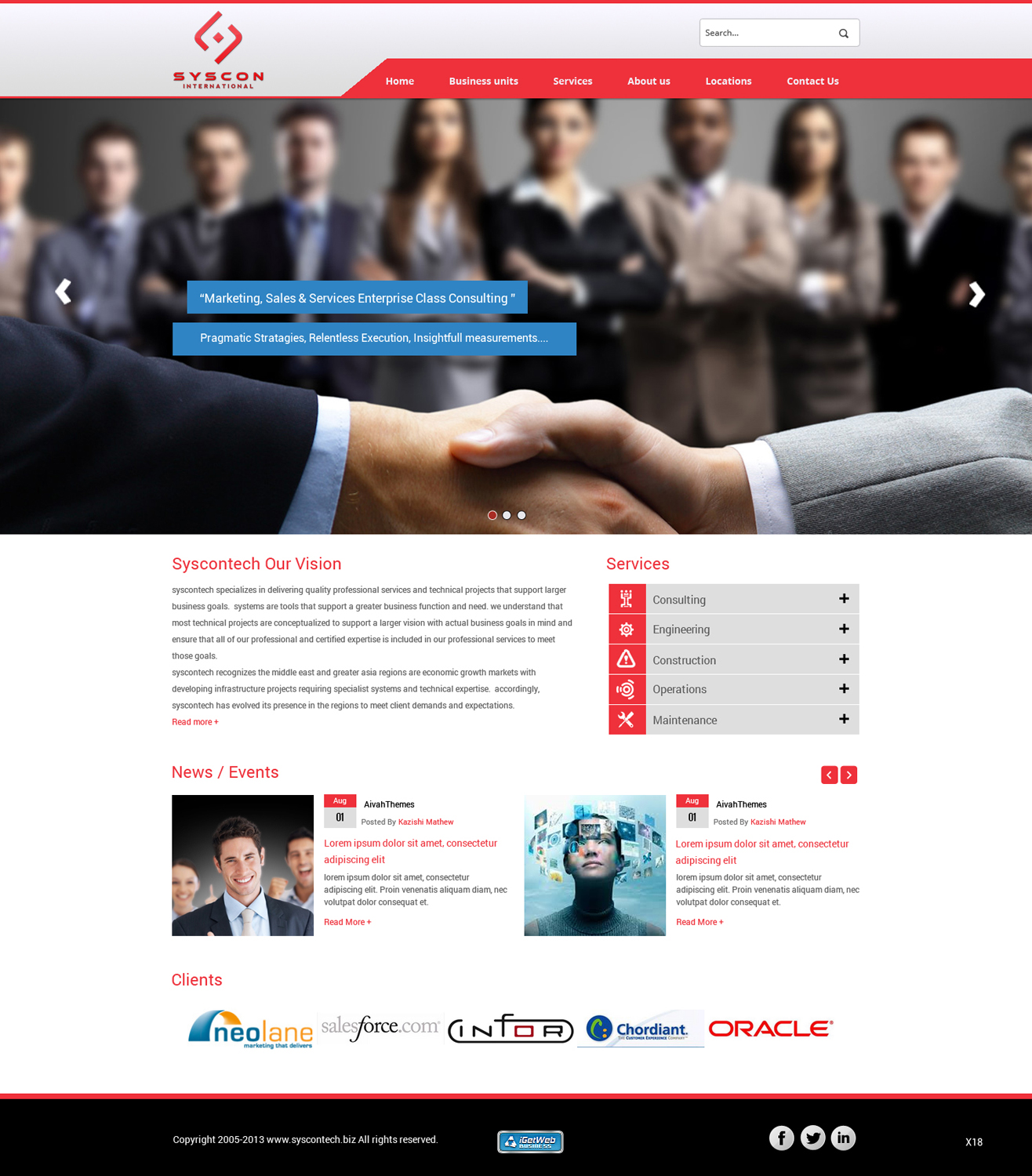 Web Design by pb for Syscontek Consulting, LLC | Design #3750484