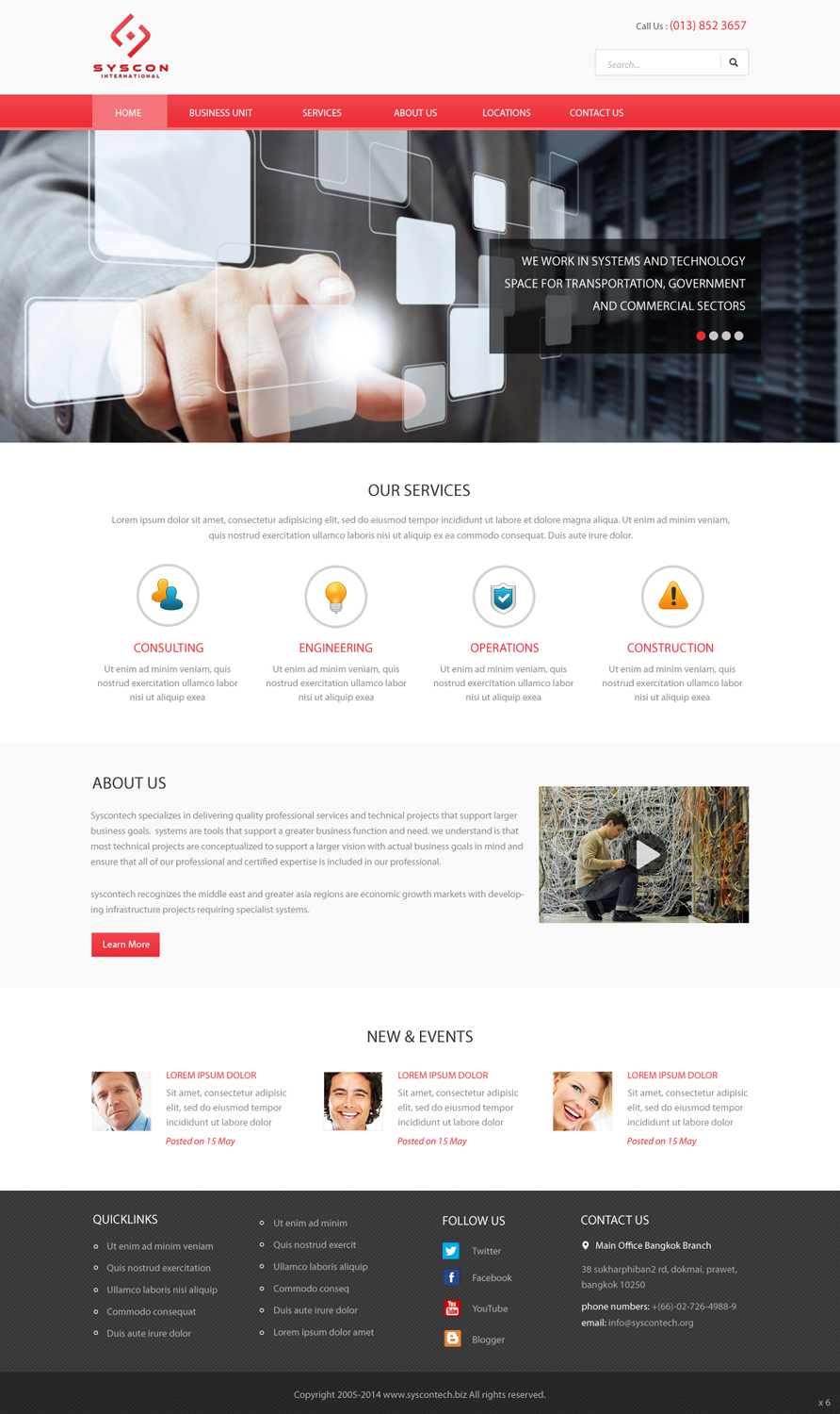 Web Design by pb for Syscontek Consulting, LLC | Design #3750494