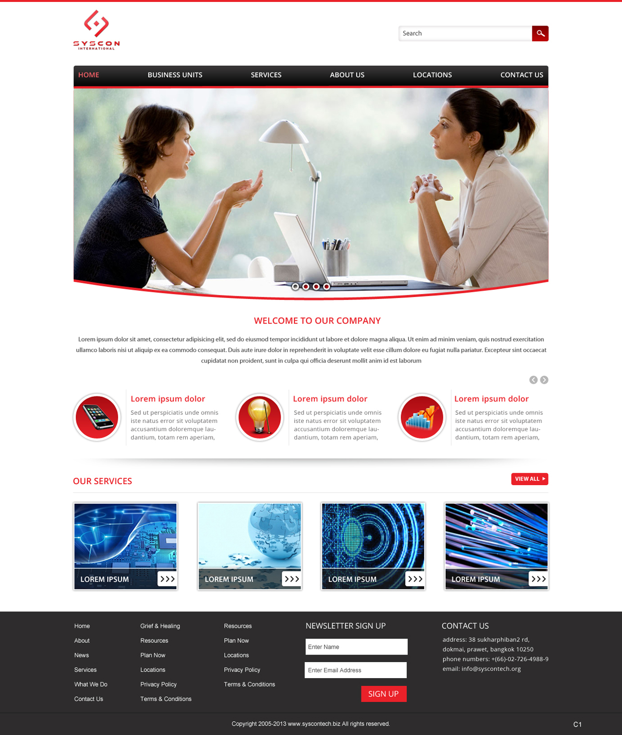 Web Design by pb for Syscontek Consulting, LLC | Design #3755409