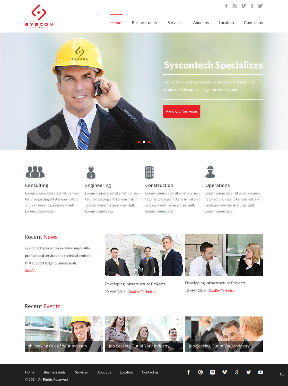 Web Design by pb for Syscontek Consulting, LLC | Design #3787970