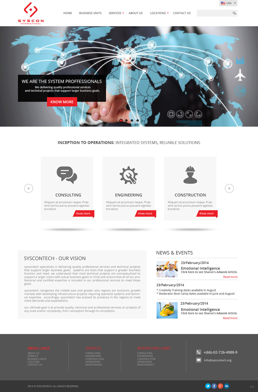 Web Design by pb for Syscontek Consulting, LLC | Design #4090523