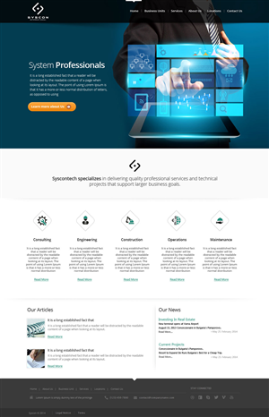 Web Design by OM for Syscontek Consulting, LLC | Design: #3772870