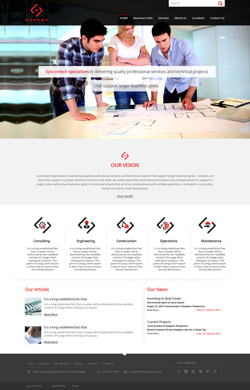 Web Design by OM for Syscontek Consulting, LLC | Design #3772873