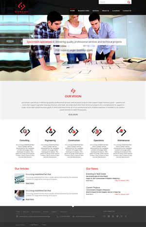 Web Design by OM for Syscontek Consulting, LLC | Design: #3772873
