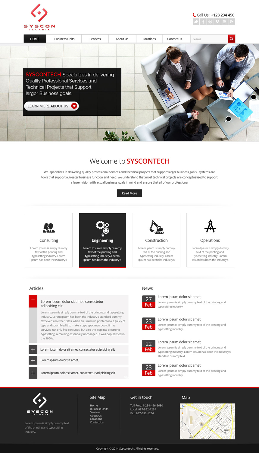 Web Design by OM for Syscontek Consulting, LLC | Design #3772903