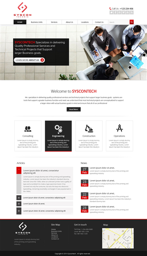 Web Design by OM for Syscontek Consulting, LLC | Design: #3772903