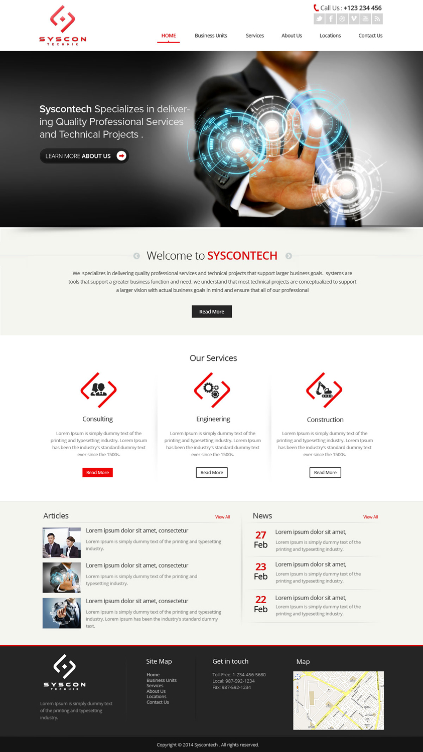 Web Design par OM pour Syscontek Consulting, LLC | Design #3772905