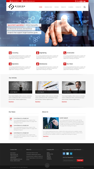 Web Design by OM for Syscontek Consulting, LLC | Design: #3780213