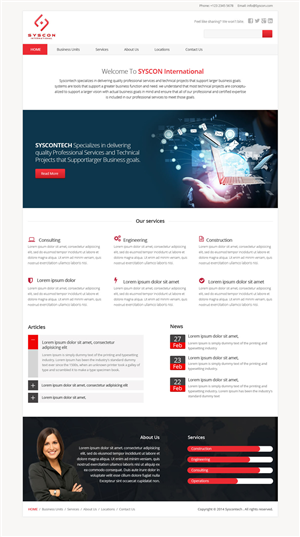 Web Design by OM for Syscontek Consulting, LLC | Design: #3780249