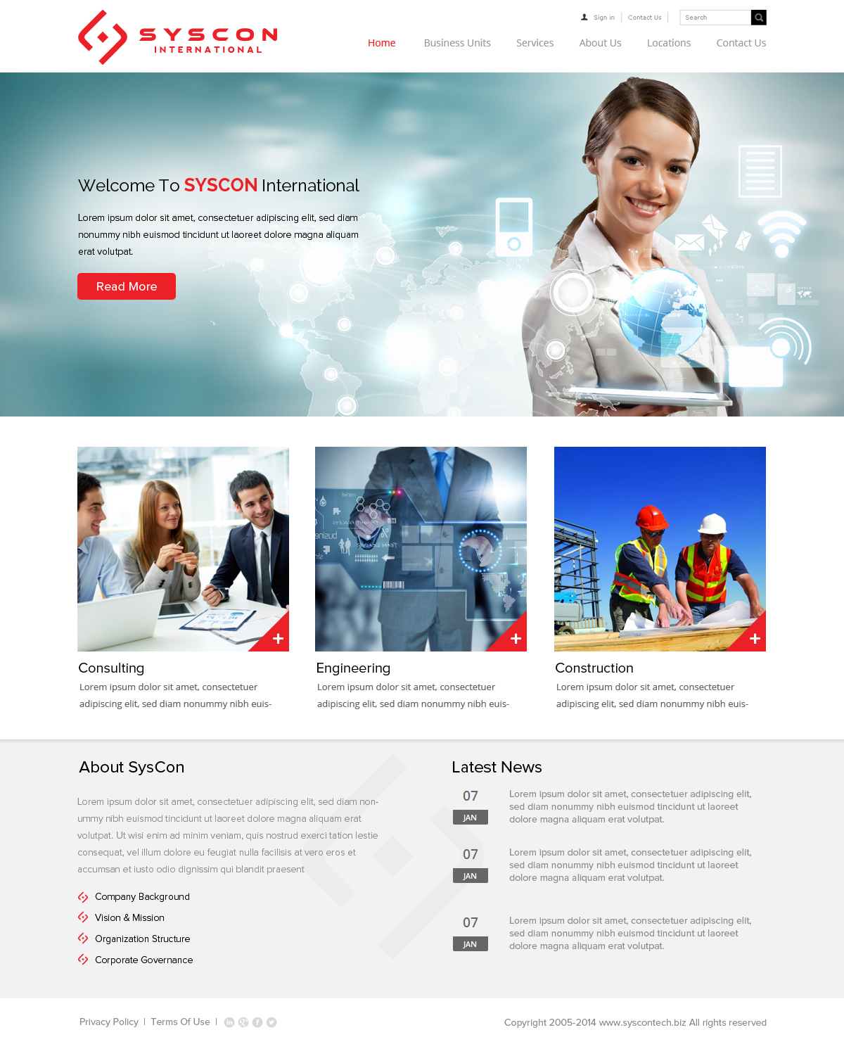 Web Design by OM for Syscontek Consulting, LLC | Design #3811092