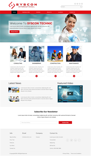 Web Design by OM for Syscontek Consulting, LLC | Design: #3811101