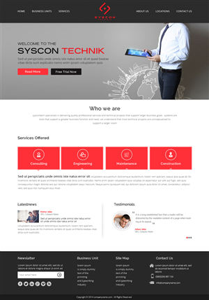 Web Design by OM for Syscontek Consulting, LLC | Design: #3811117