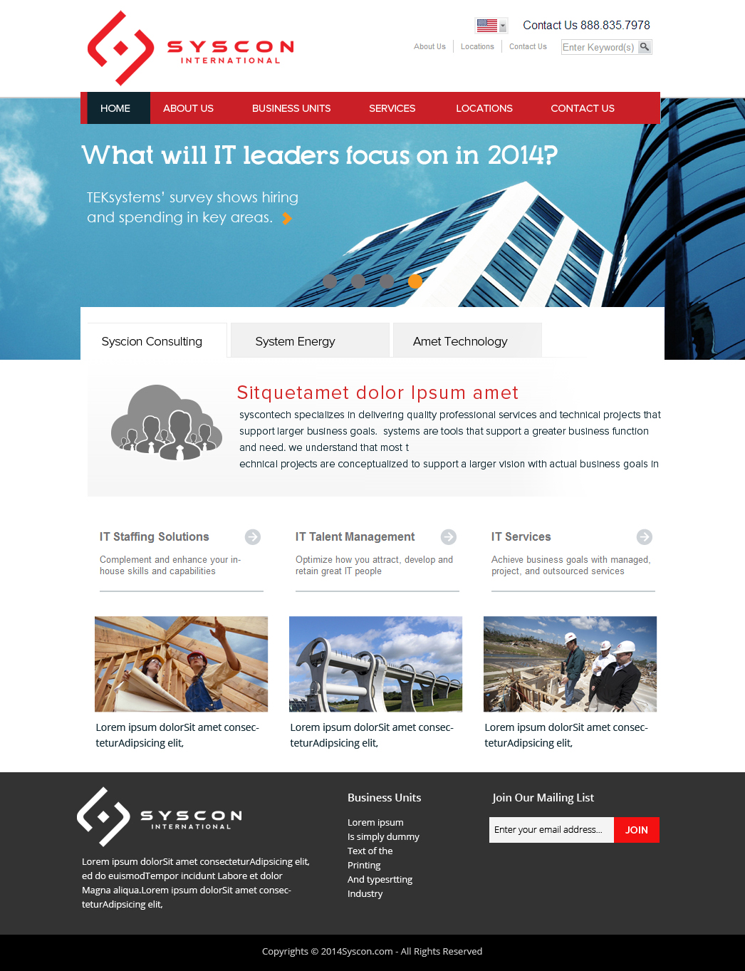 Diseño Web por OM para Syscontek Consulting, LLC | Diseño #3811144