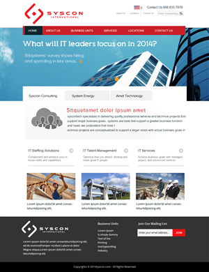 Web Design by OM for Syscontek Consulting, LLC | Design: #3811144