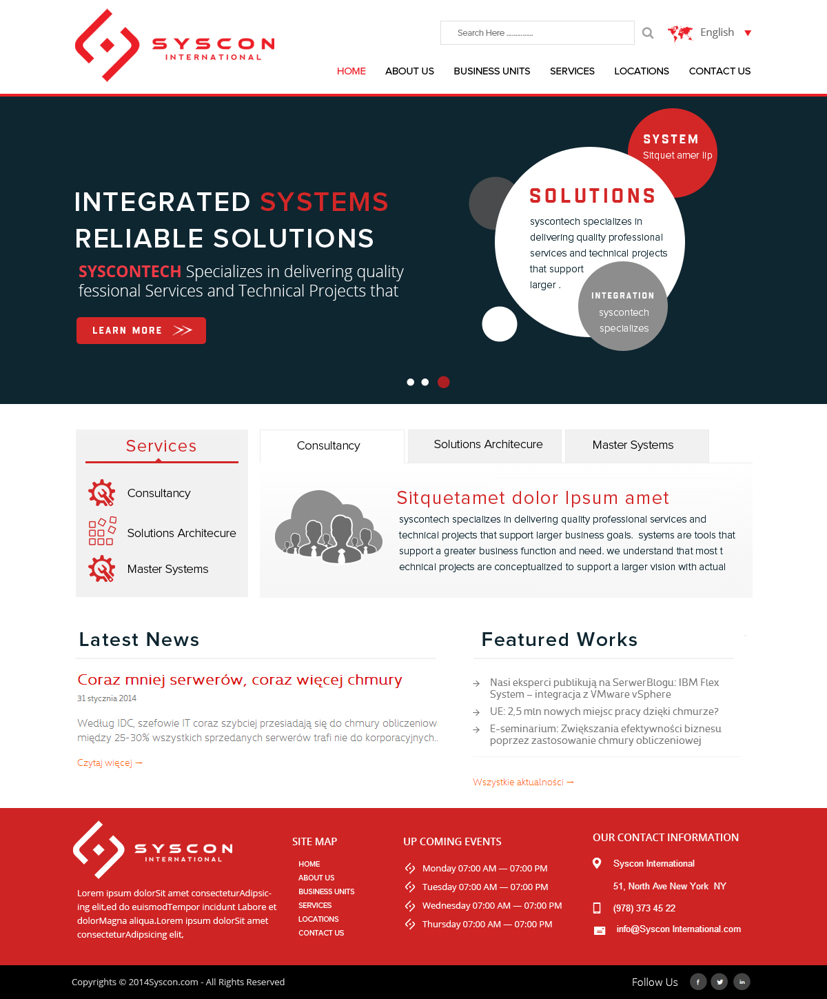 Web Design by OM for Syscontek Consulting, LLC | Design #4083821