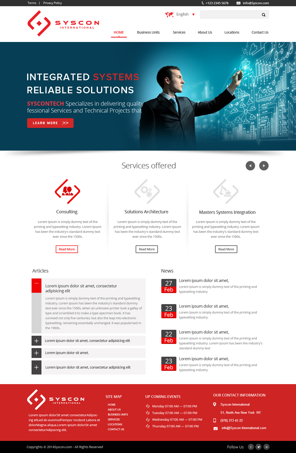 Web Design by OM for Syscontek Consulting, LLC | Design #4083879