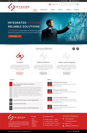 Web Design by OM for Syscontek Consulting, LLC | Design: #4083879